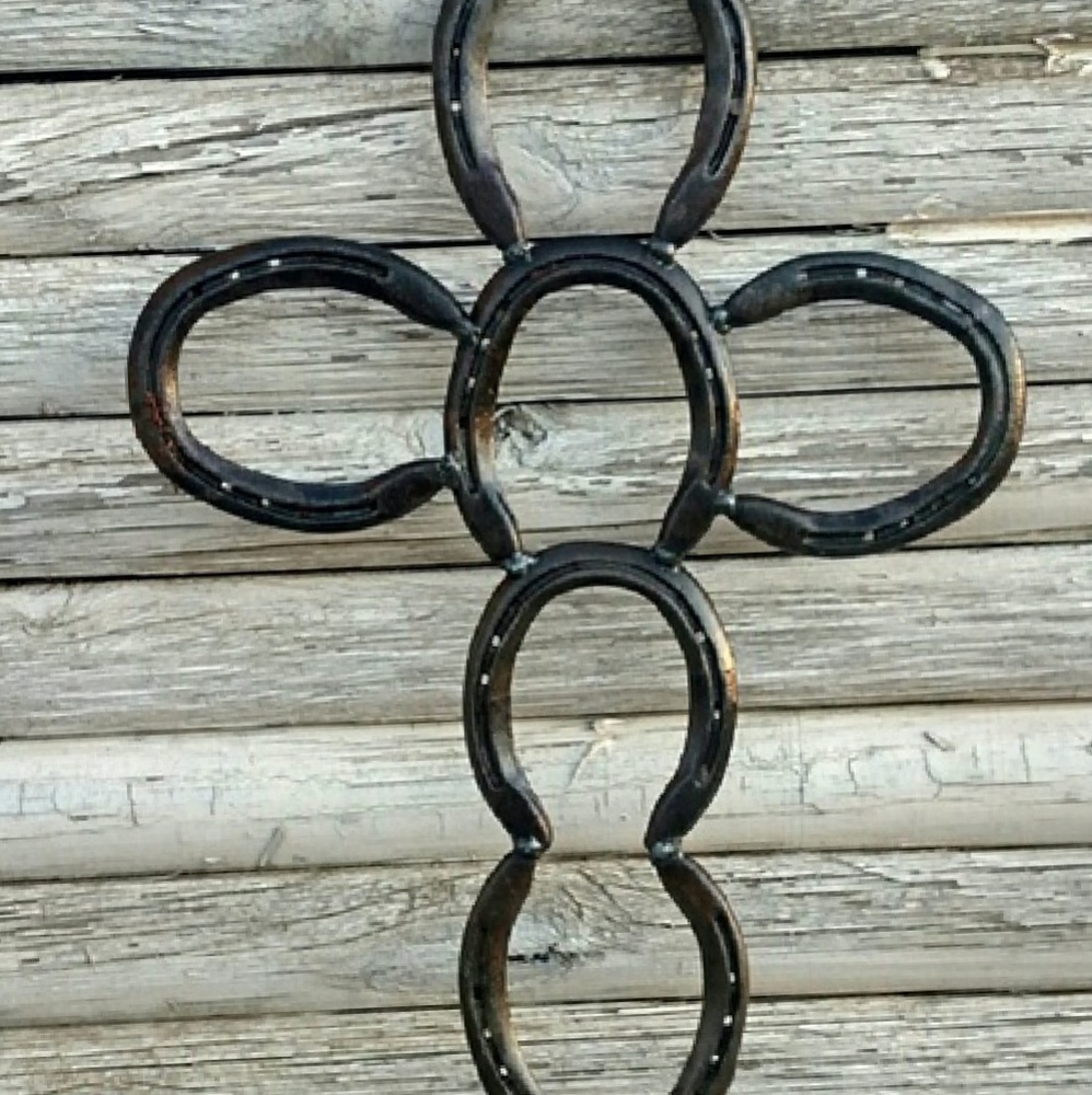 Horseshoe cross wall Art